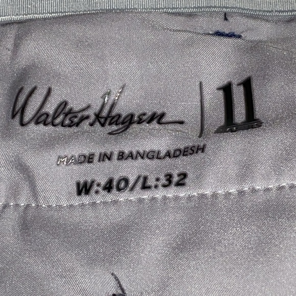 Walter Hagen 2 Pairs  40x32 1 Black and 1 Blue Dress Golf Pants non slip waist - Picture 2 of 16